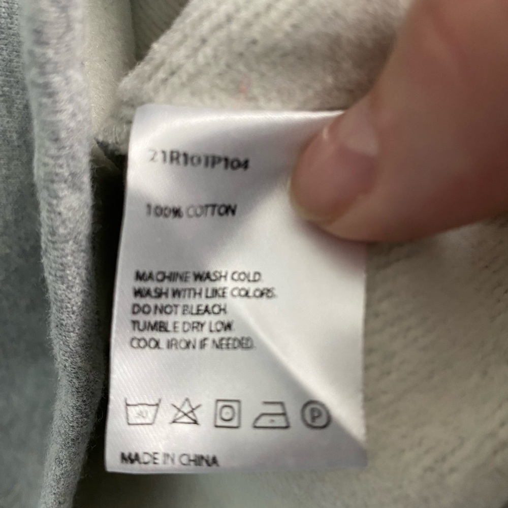 Nap Loungewear Oversized Boxy Heather Gray Sweatshirt Size Small New — image 4 of 8